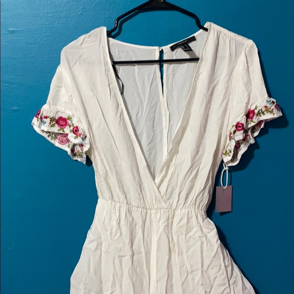 White romper forever 21